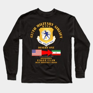 Operation Eagle Claw - Iran - 437th MAW Long Sleeve T-Shirt